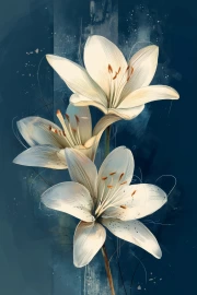 Lilies of the East: Nature's Floral Symphony