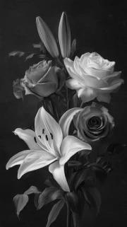 Romance of Lilies and Roses: Elegant Floral Decor for Interiors