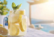 Lemonade Freshness: Bright Lemon Drink for Interior