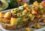 Bright Sandwich: Toast with Mango and Avocado