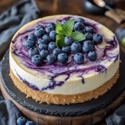 Sweet Temptation: Blueberry Cheesecake for Comfort and Appetite