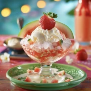 Summer Fresh: Strawberry and Watermelon in Icy Freshness