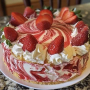 Sweet Temptation: Strawberry Cake