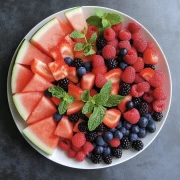 Juicy Summer: Berry-Watermelon Wall Dessert