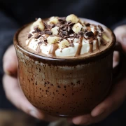 Hot Chocolate with Nuts and Crumbs: Comfort in a Mug