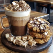 Morning Latte with Cookies: A Sweet Start to the Day