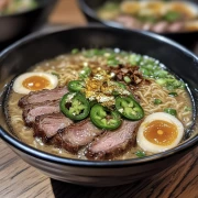 The Tasty World of Ramen: A Mouthwatering Masterpiece with Noodles and Meat