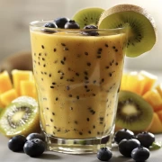 Tropical Mango Kiwi Smoothie: Delicious Kitchen Wall Inspiration