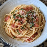 Spaghetti Fantasy: Gastronomic Masterpiece with Tomatoes and Basil