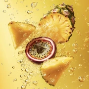 Tropical Dessert: Pineapple and Passion Fruit in Exotic Paradise