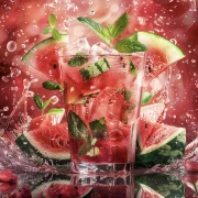 Summer Blast: Juicy Watermelons and Refreshing Juice