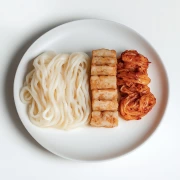 Asian Harmony: Fried Tofu Kimchi Noodles