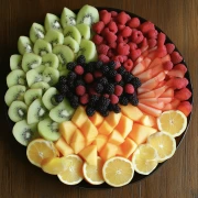 Juicy Fruit Extravaganza: Kiwi, Raspberry and Melon Assortment