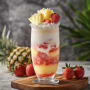 Fruit Cocktail: Pineapple and Strawberry