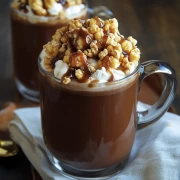 Sweet Duet: Hot Chocolate with Caramel Popcorn