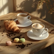 Morning Scent: Coffee and French Delicacies