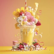 Tropical Cocktail: Mango Strawberry Paradise