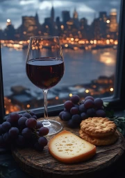 Cheese Delight: Evening Light and Gourmet Delight