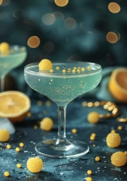 Sparkling Kiwi Cocktail: Exotic Dessert Drink