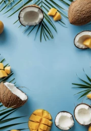 Tropical Explosion: Mango and Coconut in the Interior