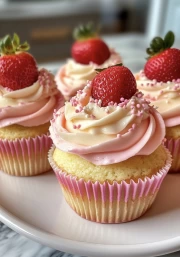 Sweet Dreams: Strawberry Cupcakes for Interior