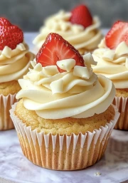 Juicy Strawberry Cupcakes: A Tasty Temptation for Your Interior