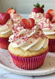 Sweet Perfection: Strawberry Cupcakes