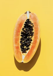 Tropical Freshness: Bright Papaya for Interior