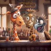 Merry Menagerie: Funny Animals for a Good Mood