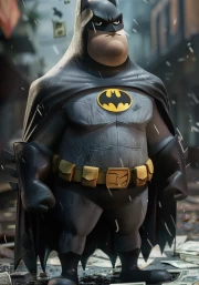 Batman in Search of Humor: A Joking Hero on Your Wall