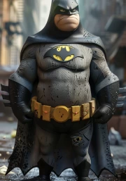 Batman in an Unexpected Image: A Humorous Look at the Dark Hero