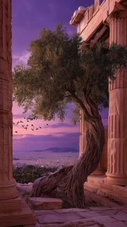 The Purple Majesty of Athens: Ancient Ruins Come to Life