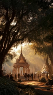 Mystical Silhouettes of Bangkok: Cityscapes and Warm Light