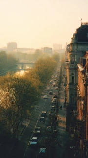 Sunset Berlin: Cityscape in the Sun