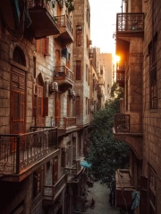 Sunset in Narrow Streets: The Charm of Cairo
