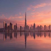 Sunset Symphony of Skyscrapers: Dubai's Urban Dream