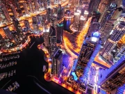 Dubai Night Lights: A Vibrant Skyline Cityscapes Skylines