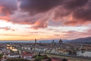 Sunset Silhouettes: Florence in an Italian Dream