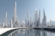 Rise of the Skyscrapers: Futuristic Cityscape