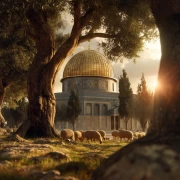 Evening Dome of Jerusalem: The Glow of the Eternal City