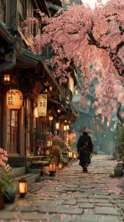 Samurai Under the Cherry Tree: Kyoto's Tranquility