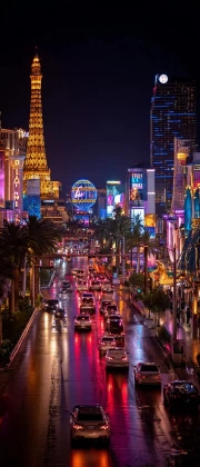 Las Vegas Nightlife: City Skyline and Lights