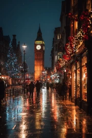 London Evening Symphony: City Lights and Reflections