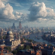 London: Clouds Over the City - Cityscapes Skylines, London UK