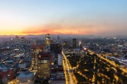 Night Enchantment: Mexico City Lights in Panorama
