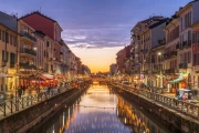 Magical Milan Sunset: Cityscapes and Skylines of Italy