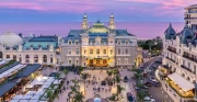 Evening Charm of Monaco: Mediterranean Luxury in Cityscapes Skylines