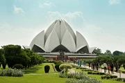 Lotus in the Heart of New Delhi: Indian Charm in the City Panorama
