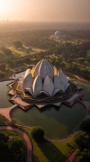 Lotus New Delhi: Architectural Harmony Cityscapes Skylines