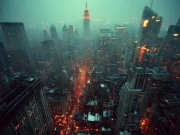 New York Evening Lights: Cityscape